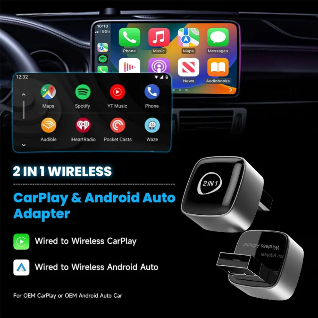 Wired apple car play/ Android auto to wireless converter