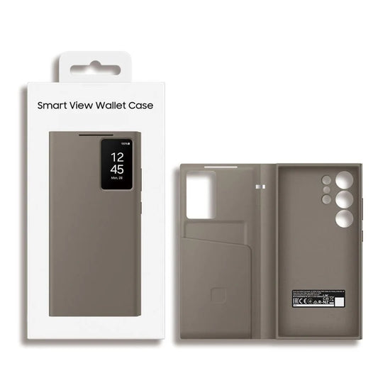 Smart View Wallet Flip Cover for Samsung Galaxy S24 Ultra