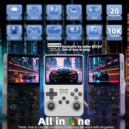 R36S Handheld Game Console 3.5 inch Retro Emulator System Assorted Colour