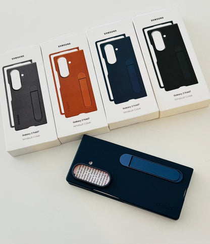 SAMSUNG KINDSUIT LEATHER WITH METAL STAND  FOLD-7